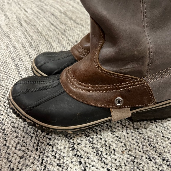 COPY - Sorel Women’s slimpack tall riding duck boots gray leather snow winter s… - Picture 5 of 12